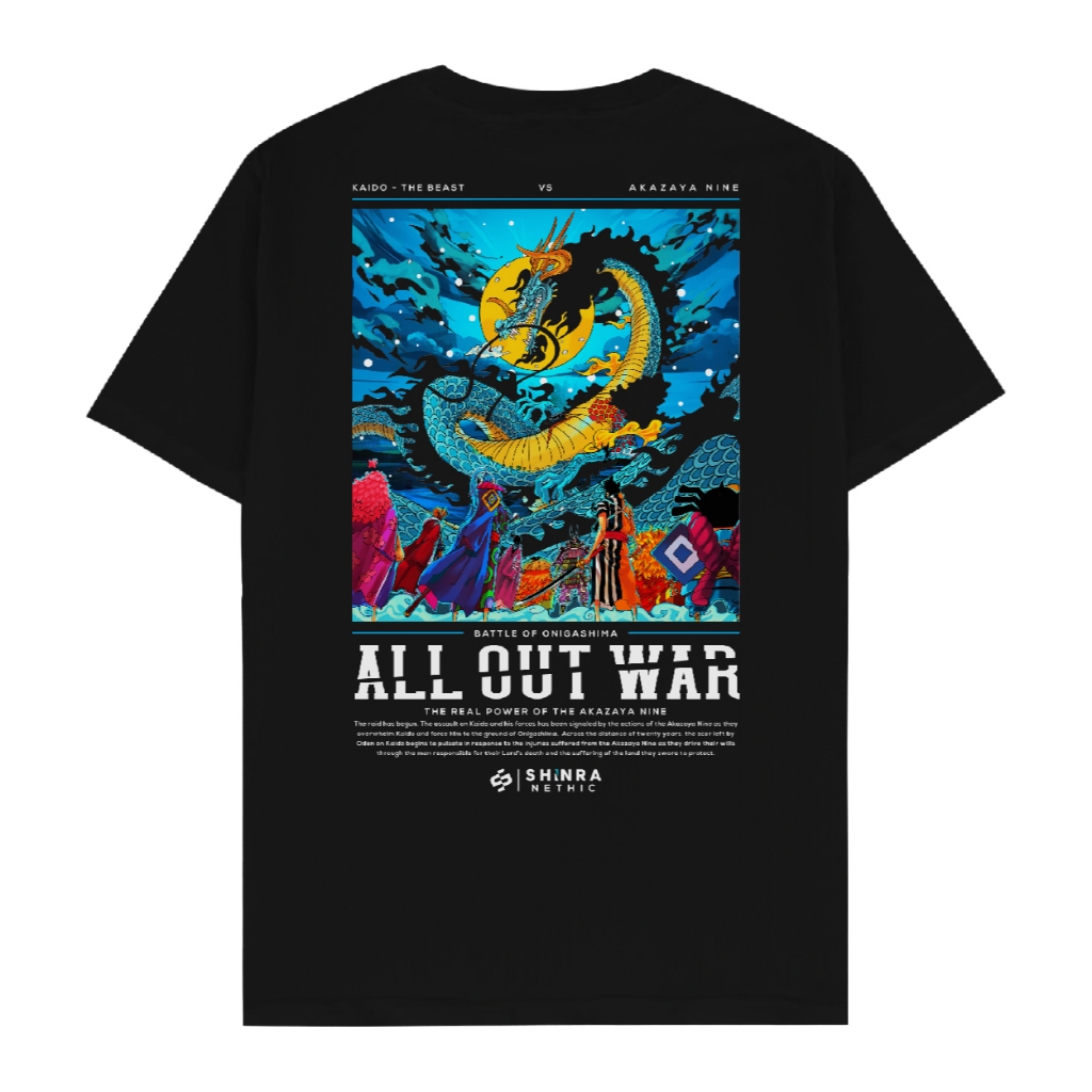 Kaos All Out War Kaido vs Akazaya Nine Anime Manga One Piece [SHINRANETHIC TSHIRT]