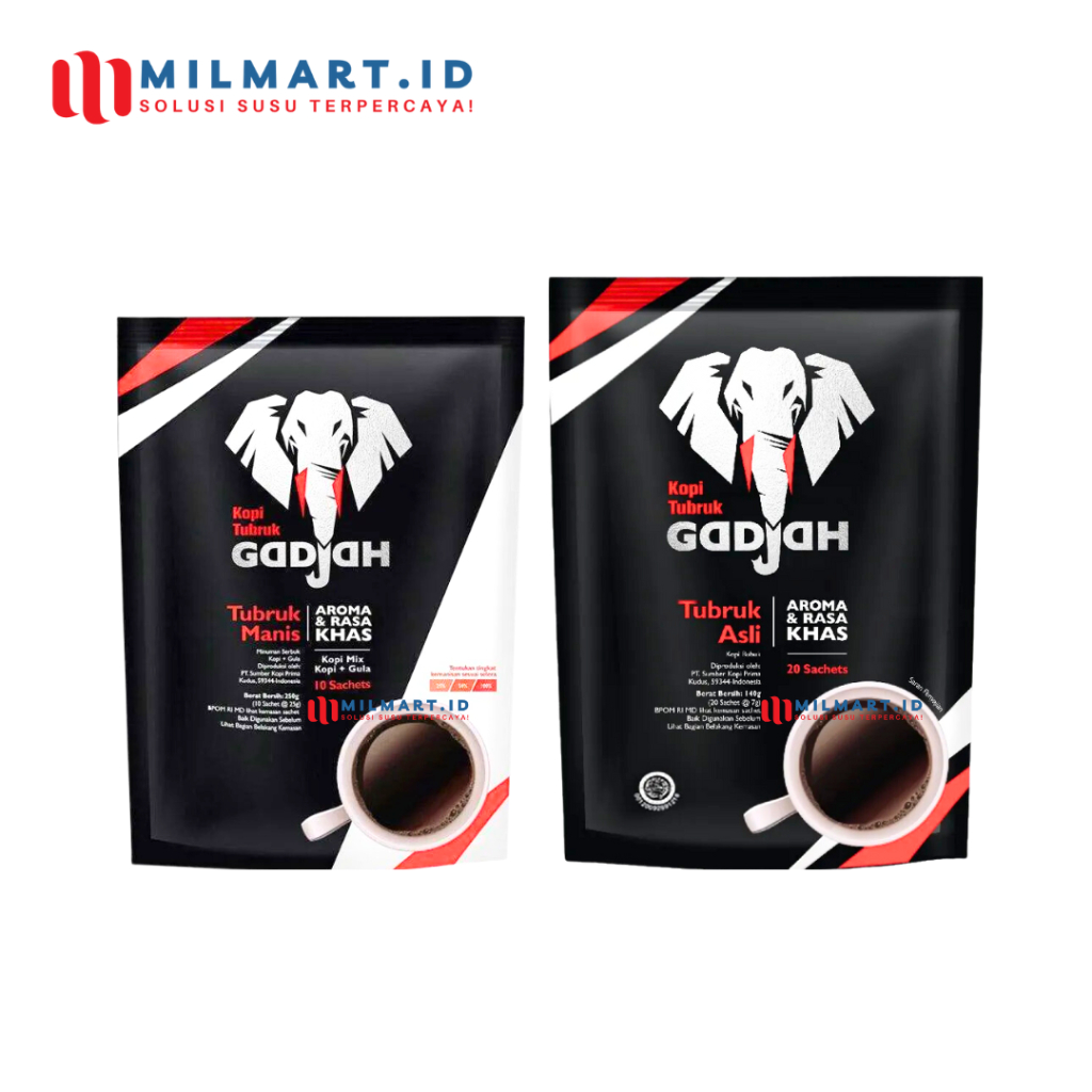 

KOPI GADJAH TUBRUK 10/20 SACHETS COFFEE ASLI KOPI+GULA TUBRUK MANIS KOPI HITAM TUBRUK ASLI