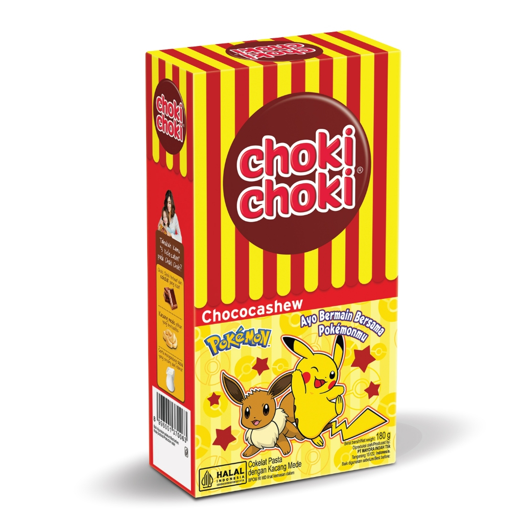 

Choki Choki Cashew Pokemon GT Cokelat Makanan Ringan Stick