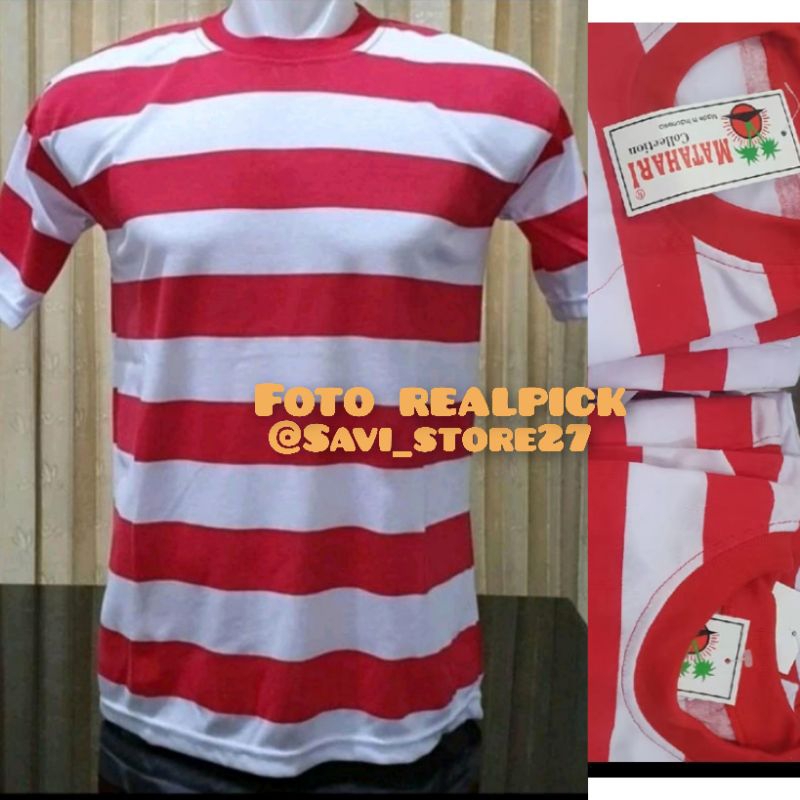 Kaos madura merah putih/Kaos sakera merah putih/Baju lorek adat madura