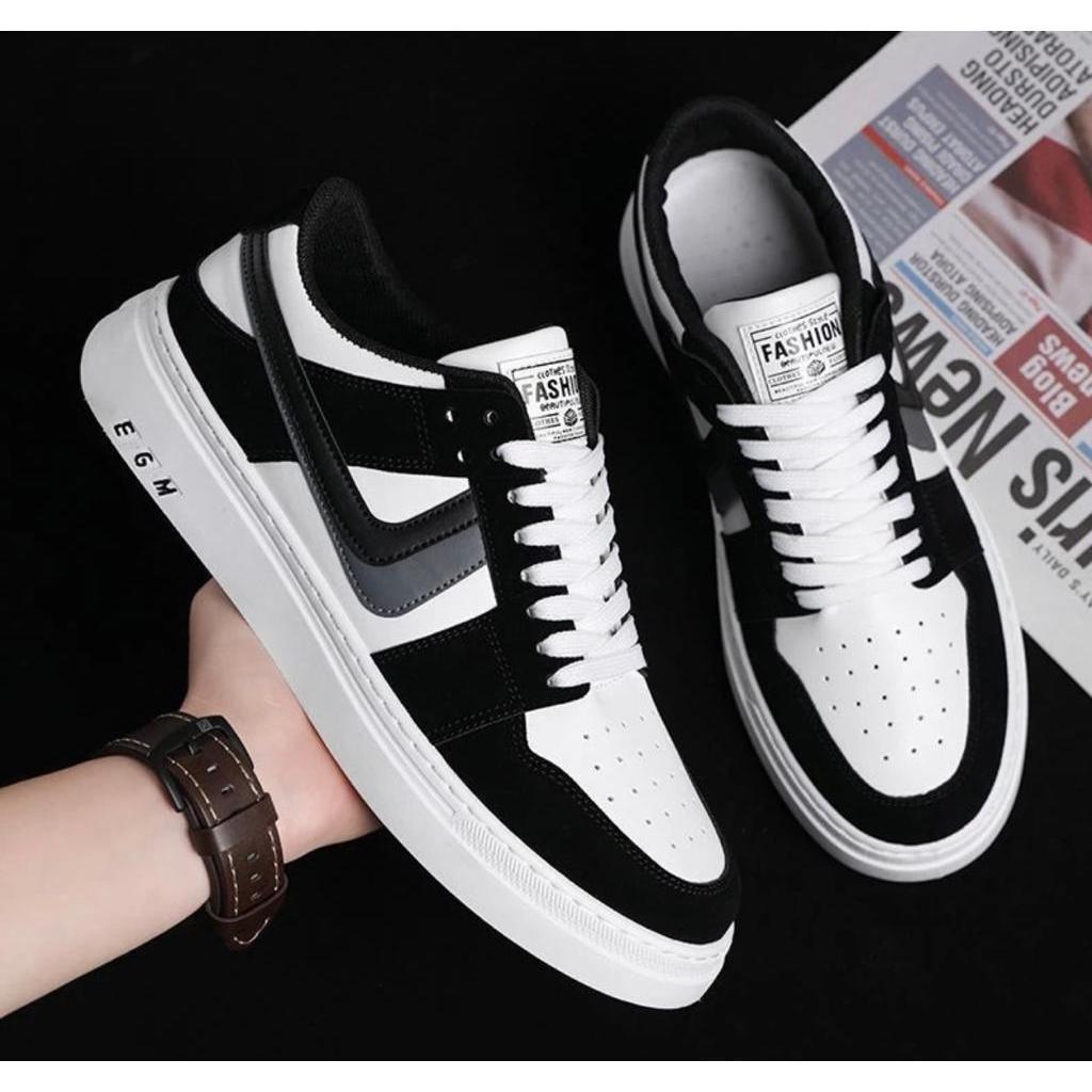 sepatu olahraga pria sneaker pria terbaru  sneakers pria korea style sneakers pria putih sepatu casu