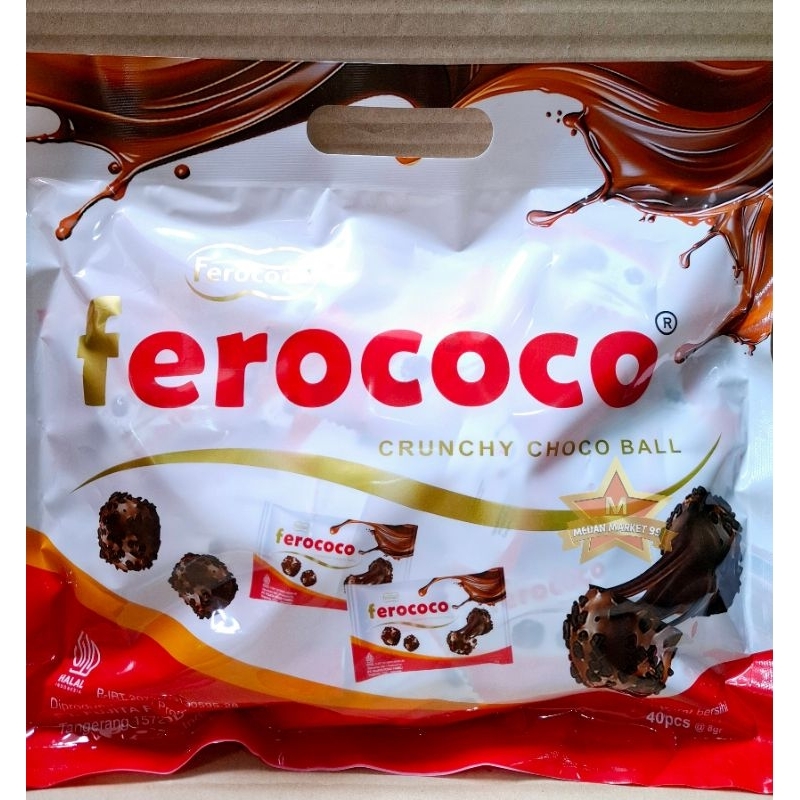 

[ HALAL ] FEROCOCO 320gr ISI 40pcs/ CRUNCHY CHOCO BALL/ COKELAT BALUT OREO/COKELAT SALUT/ SNACK ROKA/ ROKARI