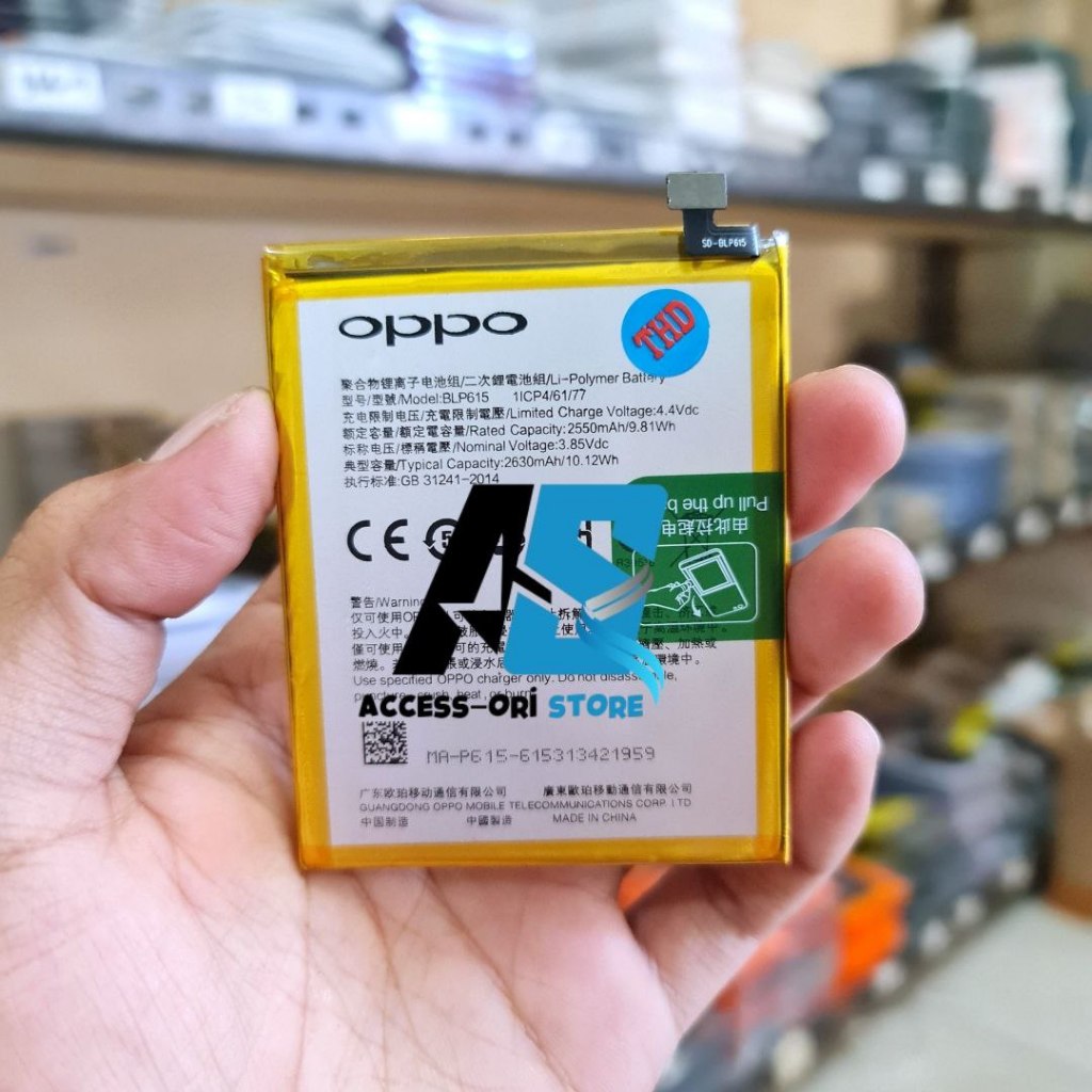Batre Baterai BLP615 Original HP Oppo A37 A37F / Neo 9 Batrei Battery Tanam