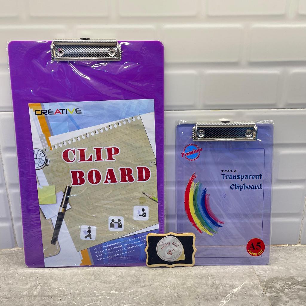 

TOP-707 709 CLIPBOARD / PAPAN JALAN PLASTIK / ALAS UJIAN / PAPAN ALAS / PAPAN KLIP / PAPAN TULIS JALAN