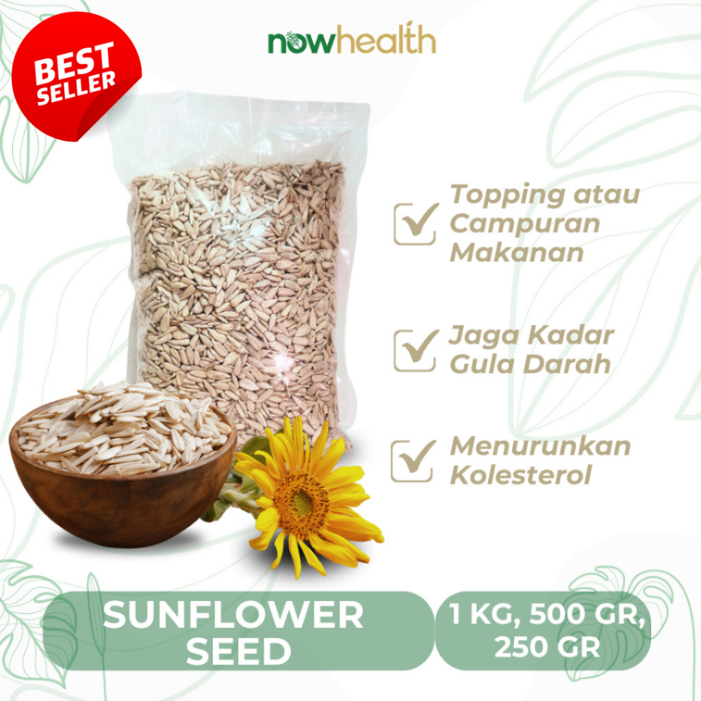 

Sunflower Seed 500 gr Kuaci Biji Bunga Matahari Kupas Raw Natural Healthy Food