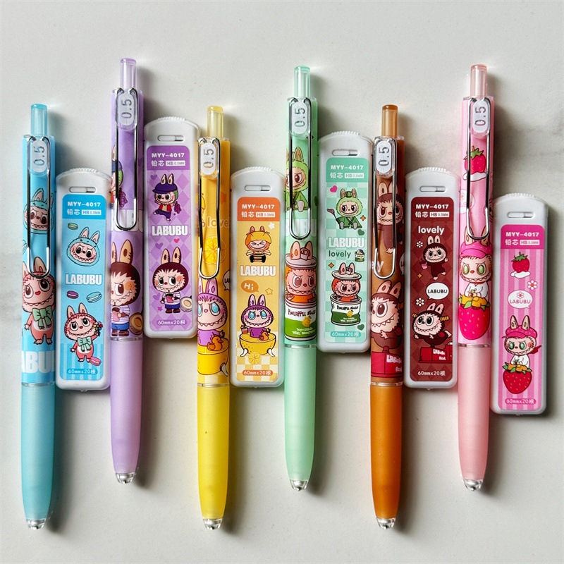 

GM - PENSIL MEKANIK LABUBU + REFILL ISI LABUBU | LABUBU PENCIL REFILL | LABUBU THE MONSTERS TOYS | LABUBU MACARON POPMART | KASINGLUNG | RABUBU