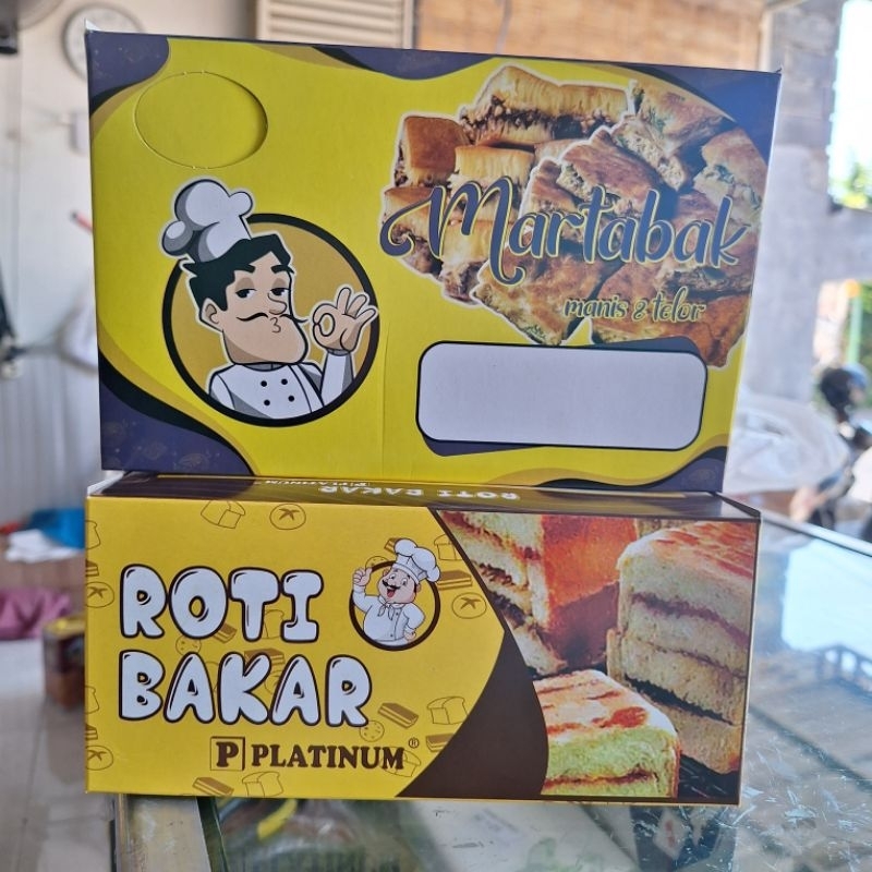 

dus roti bakar dan dus martabak isi 50