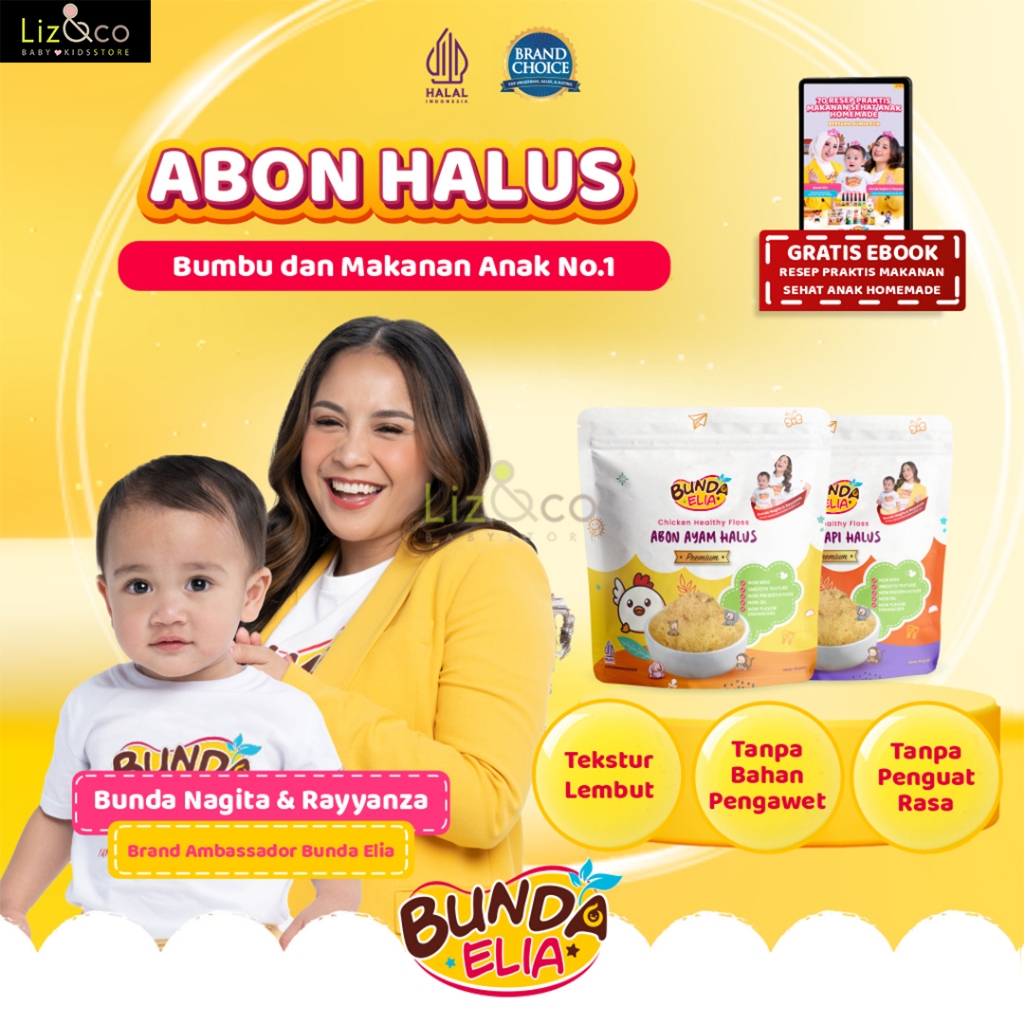 

Bumbu Bunda Elia Abon Sapi MPASI / Abon Ayam / Abon MPASI / Abon Bayi / Abon Halus Premium