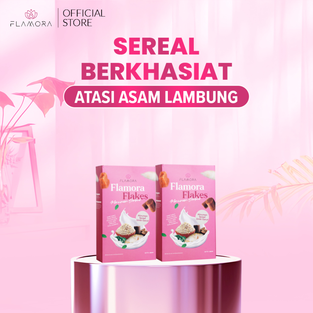 

Flamora Flakes | Sereal Sehat Umbi Garut Pereda Asam Lambung 280 Gram | Sereal Herbal Umbi Garut