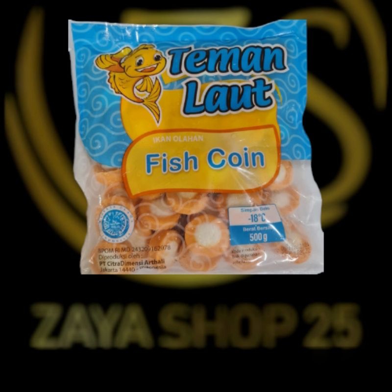 

Teman laut fish coin 500gr isi 45pcs