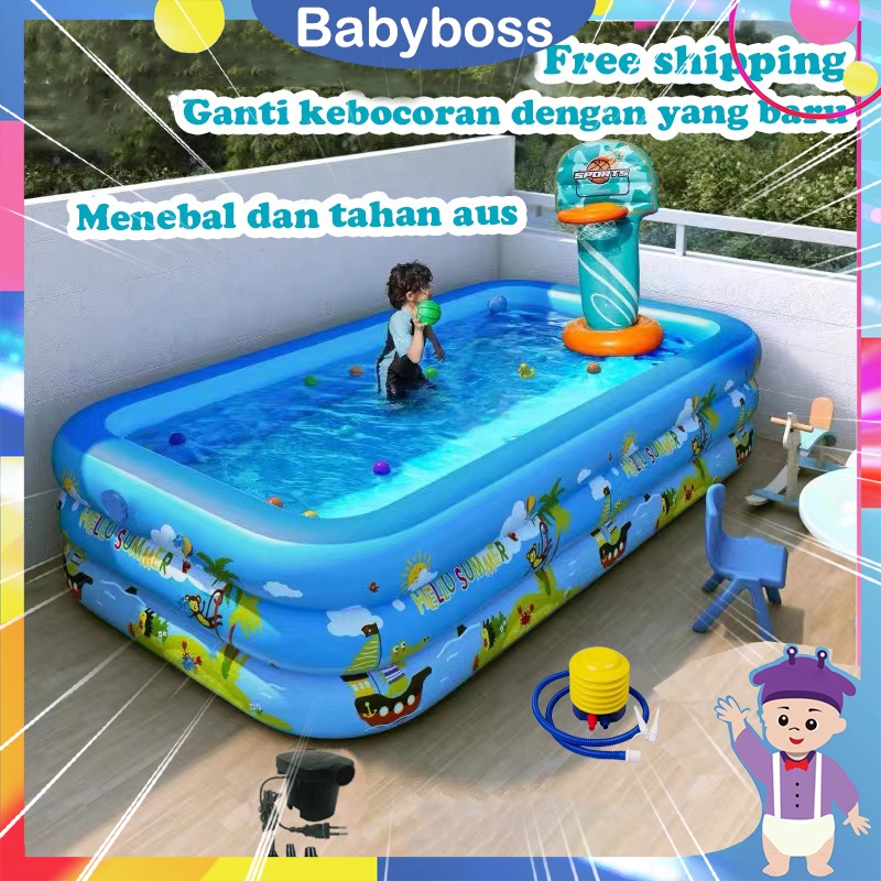 Kolam Renang Anak Kolam Renang Anak Karet Yang Menebal Jaminan kebocoran mainan anak -anak