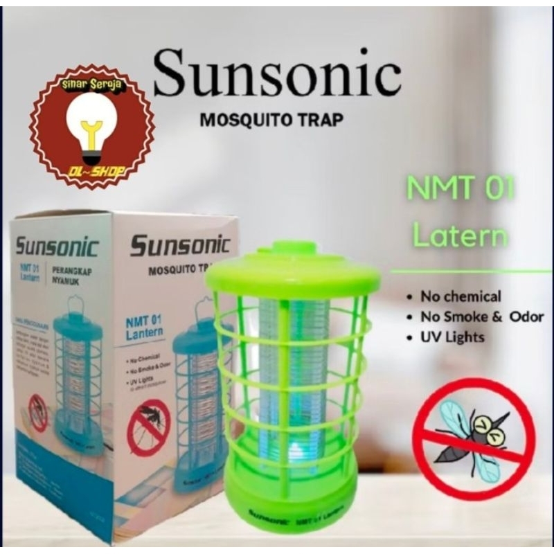 Perangkap Nyamuk Sunsonic NMT 01 Lantern Bebas kimia Asap Bau Lampu Nyamuk