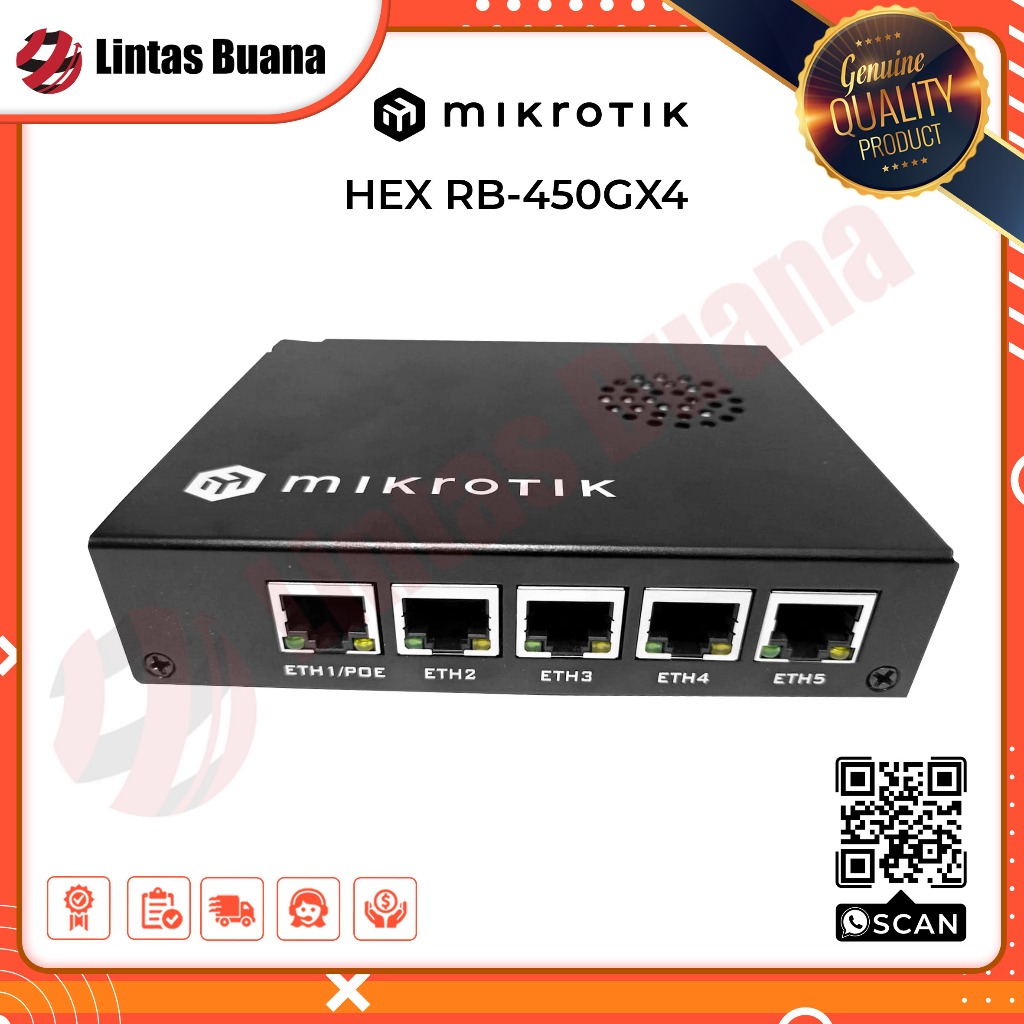 Mikrotik RB450Gx4 Router Indoor / RB 450GX4 / RB-450GX4 / rb450 gx4