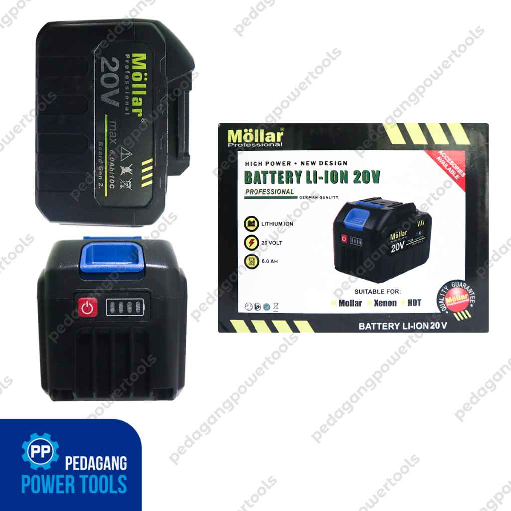 MOLLAR BATERAI 20V 6A CORDLESS ORIGINAL BATERE LITHIUM ION LXT MESIN