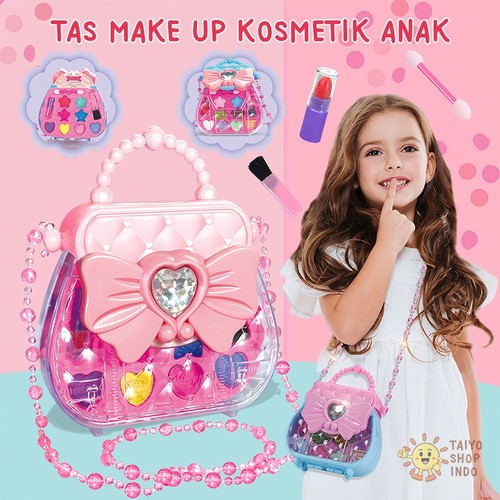 Mainan Anak Makeup Tas - Mainan Komestik Anak Bentuk Tas