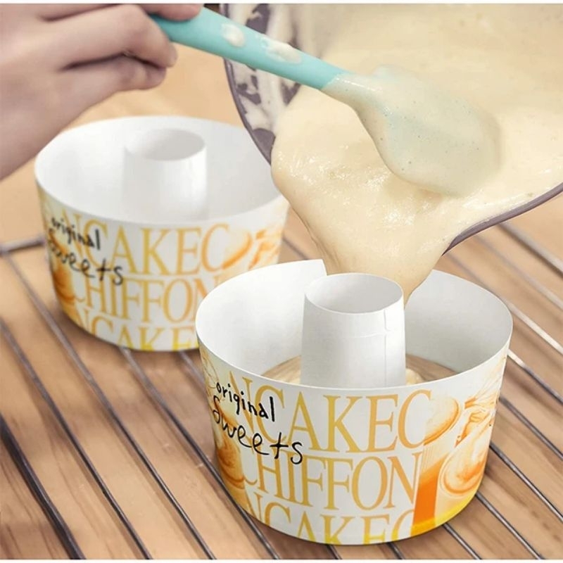 Loyang Kertas Chiffon +TUTUP (SATUAN) Loyang sifon Paper cup Chiffon