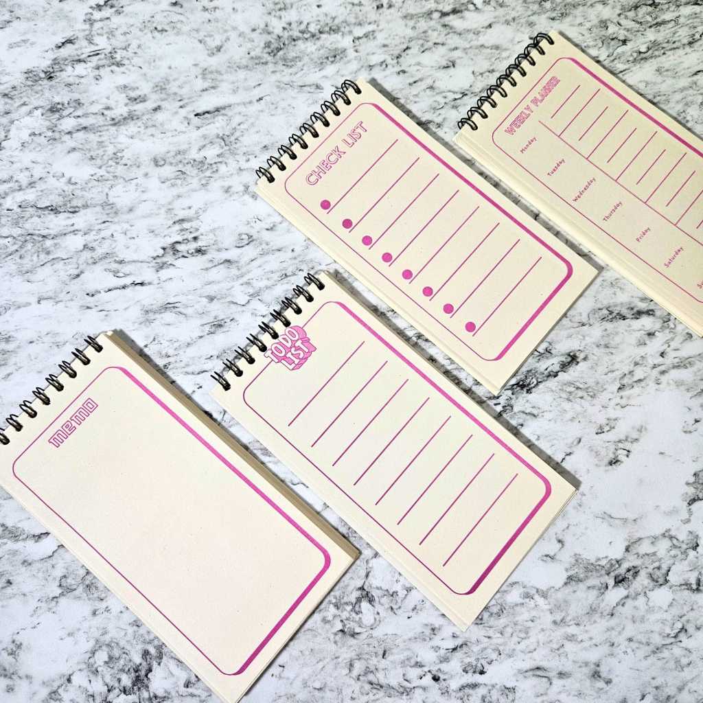 

Memo / Agenda / To Do List /weekly planner jilid sipral isi 50 lembar