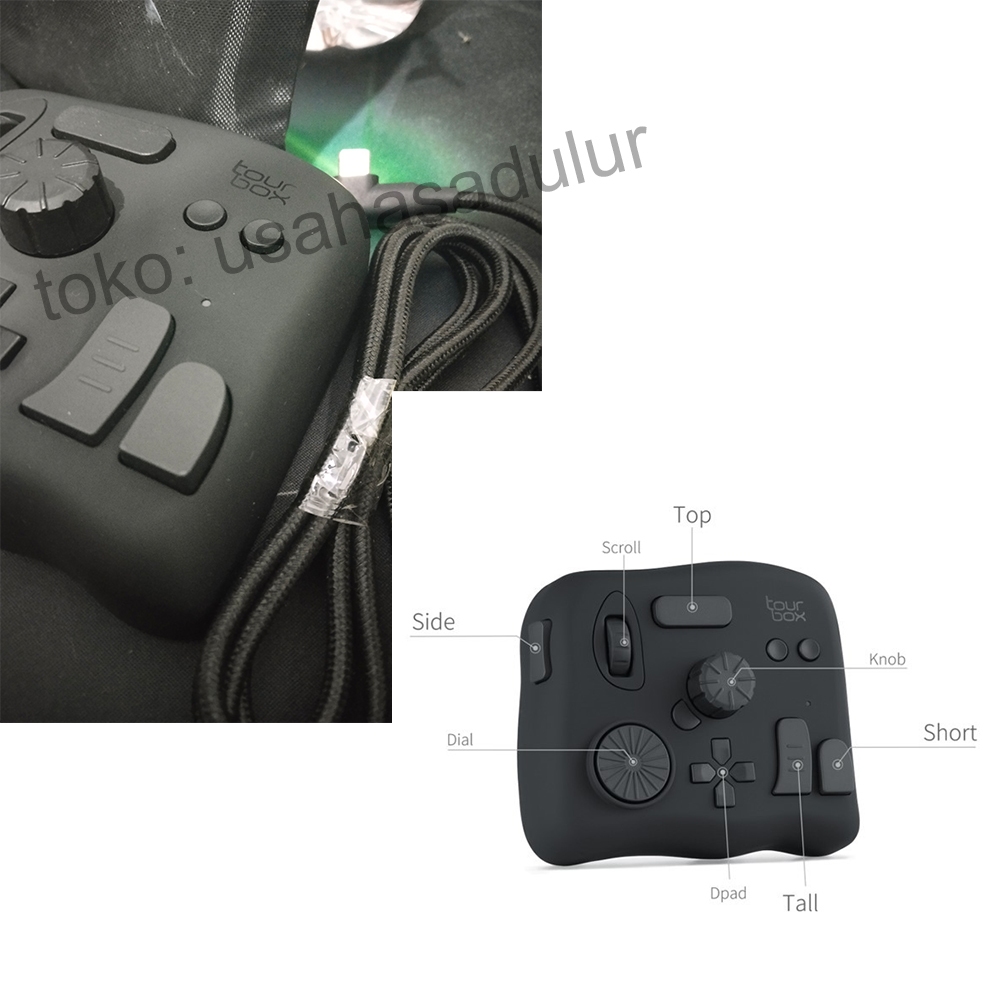 Tourbox, Fullset, nominus, jarang dipakai, Jogjakarta. beli desember 2023 - second Likenew preloved