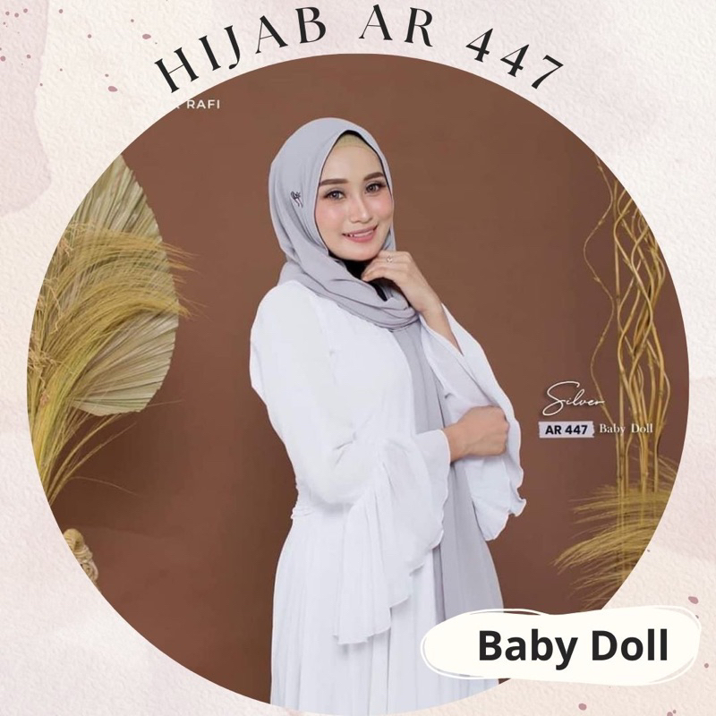 HIJAB AR 447 √ PASHMINA INNER CERUTY BABY DOLL PASHMINA INSTAN INNER NINJA HIJAB ARRAFI