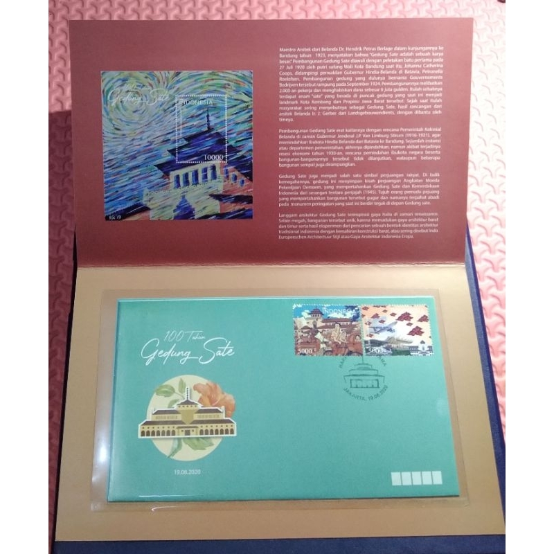 

Sampul Hari Pertama (SHP) Kemasan Shp 100 Tahun Gedung Sate