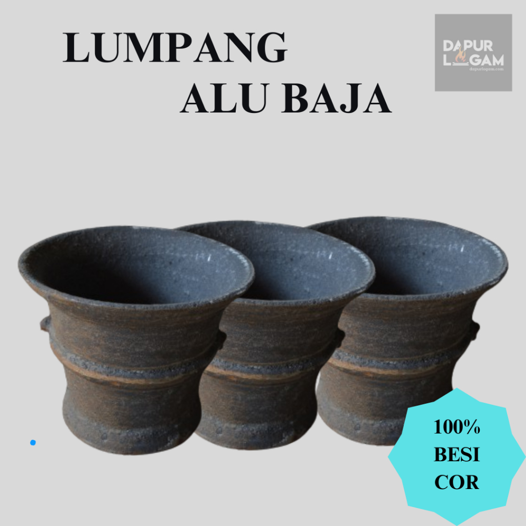 LUMPANG ALU BAJA 19CM - 20CM BAJA COR BESI