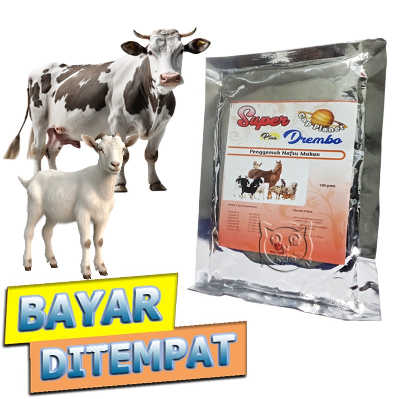 Super Drembo Vitamin Nafsu Makan Sapi Kambing Obat Penggemuk