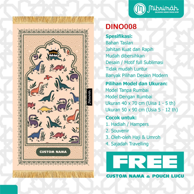 Sajadah Anak Custom Free Nama , Sajadah Custom, Sajadah Anak, Sajadah Anak Murah, Sajadah Anak lucu