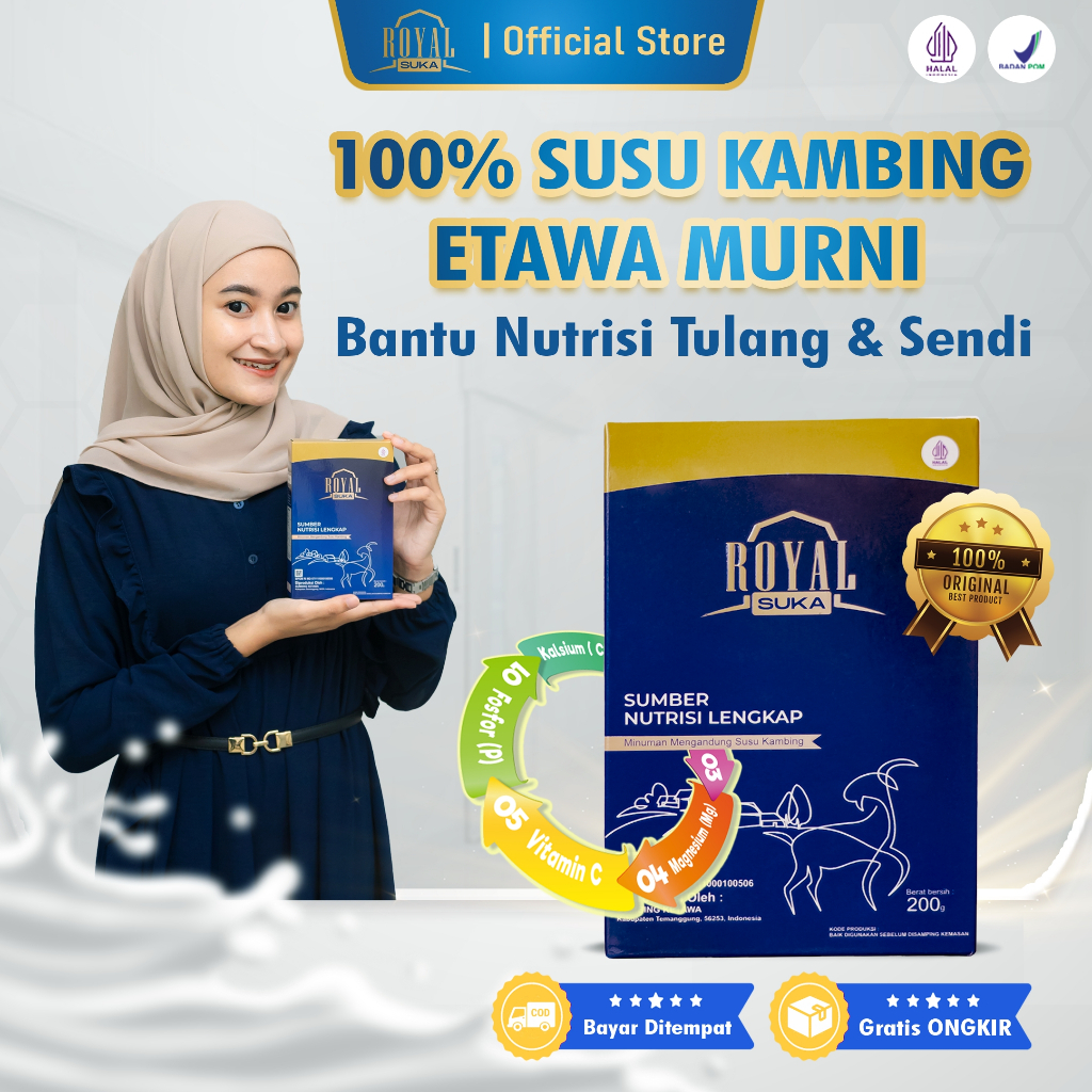 

ROYALSUKA - Susu sendi dan tulang - susu kambing etawa