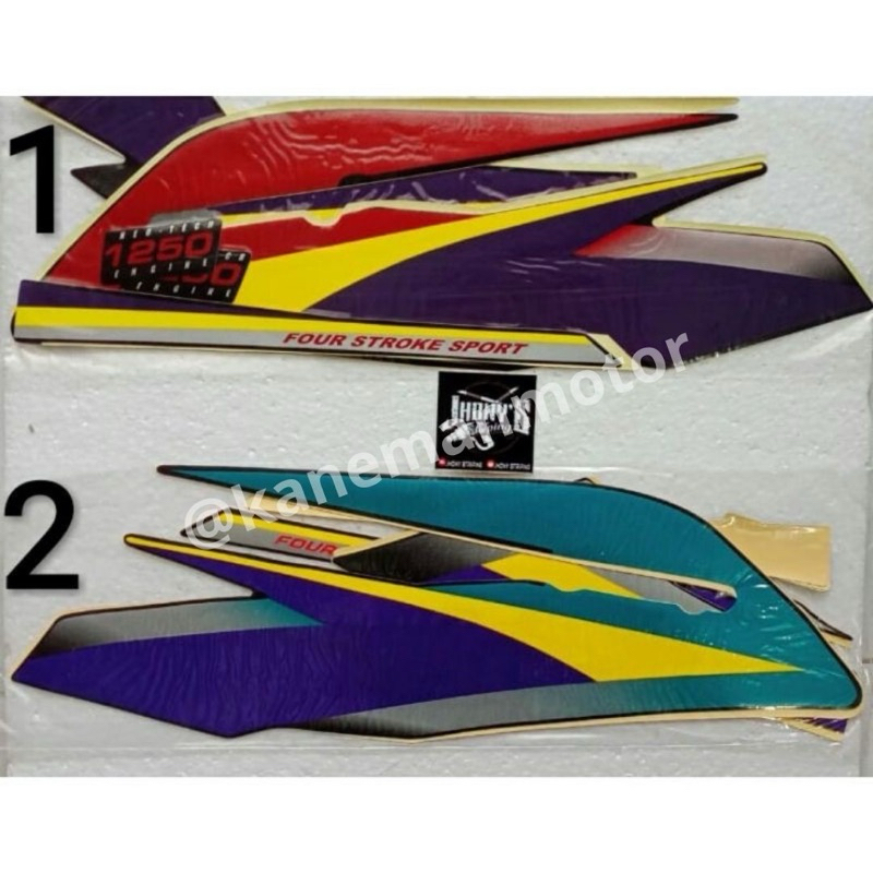Striping GL MAX 2001 2002 | stiker lis les polet motor honda gl max satu set