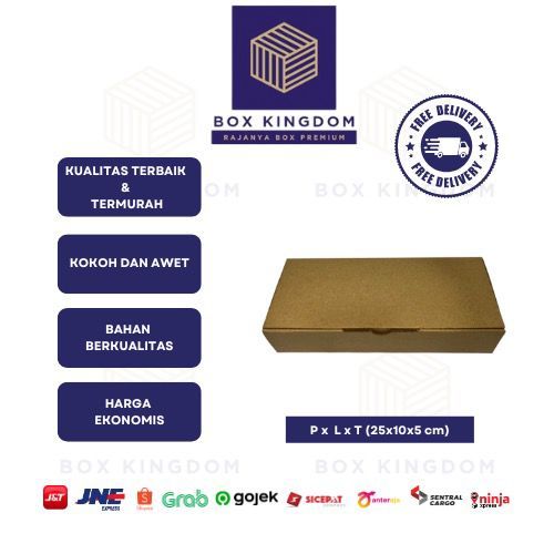 

Kotak Kardus ukuran (PxLxT) 25cm x 10cm x 5cm