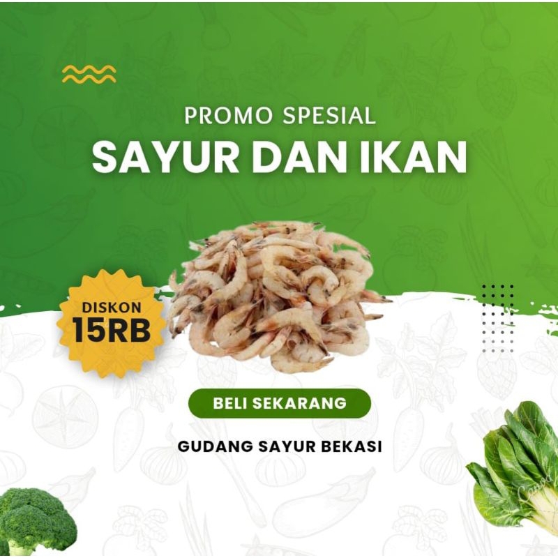 Udang Bakwan / Udang Peyek / Udang Kecil 250 gr / 500 gr