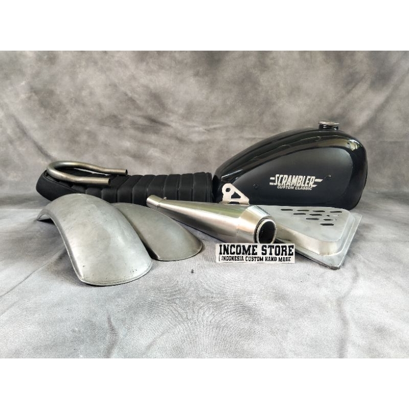 Paket bodi motor custom japstyle bratstyle Bober scrambler tracker caferacer choper universal Tiger 