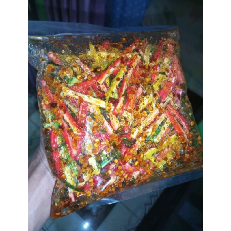 

SEBLAK KRUPUK JA'AT/KRUPUK BETON, Original/Pedas daun jeruk isi 500grm-1kg