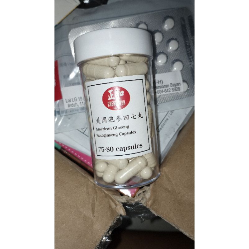 Notoginseng American Ginseng Obat herbal chengwoh penang