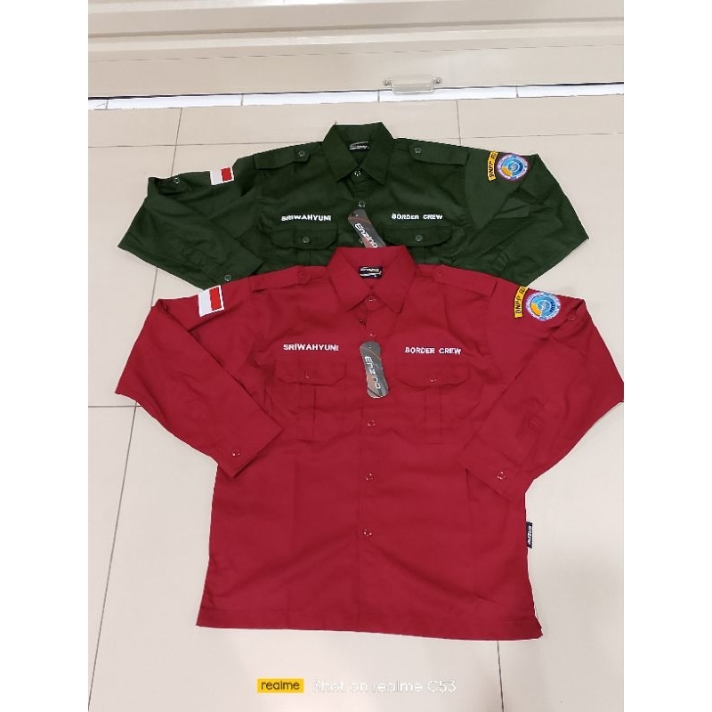 Kemeja Kerja Seragam Kerja Baju Pdh BNPP Full Bordir