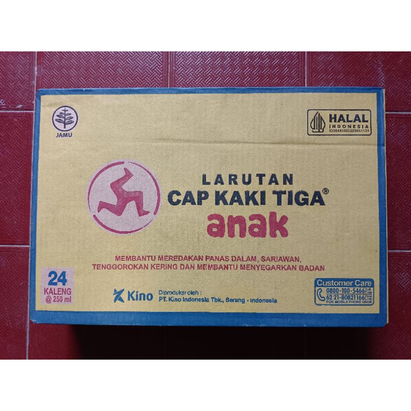 

Larutan Cap Kaki 3 Kaleng Anak 250 ML 1 Dus