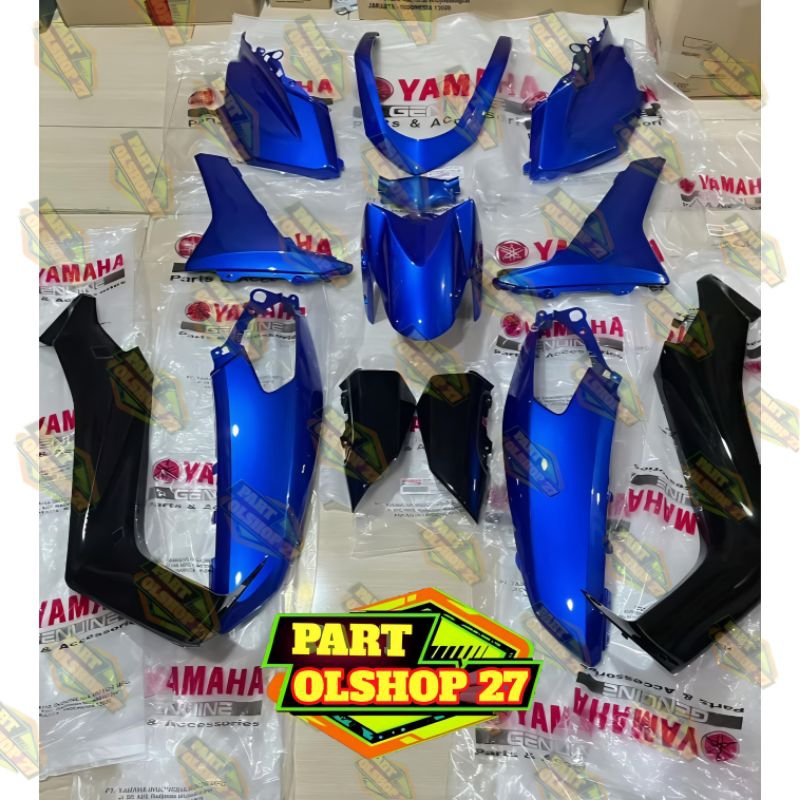PAKET FULL SET (13 PCS) BODY HALUS NMAX OLD 155 BIRU GLOSSY ASLI ORIGINAL
