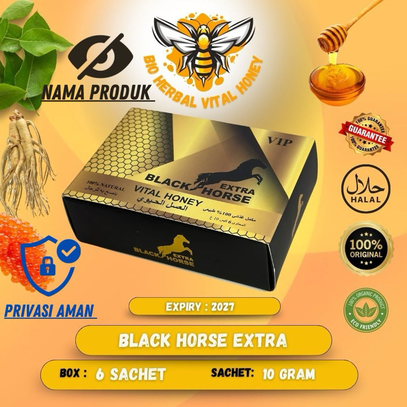 

Vital honey Black Horse Extra 1 Box 6 Sachet