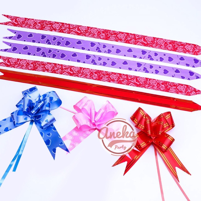 

HEBOH pita tarik 3 mm Pita Serut pita buket bunga Pita Kado Souvenir