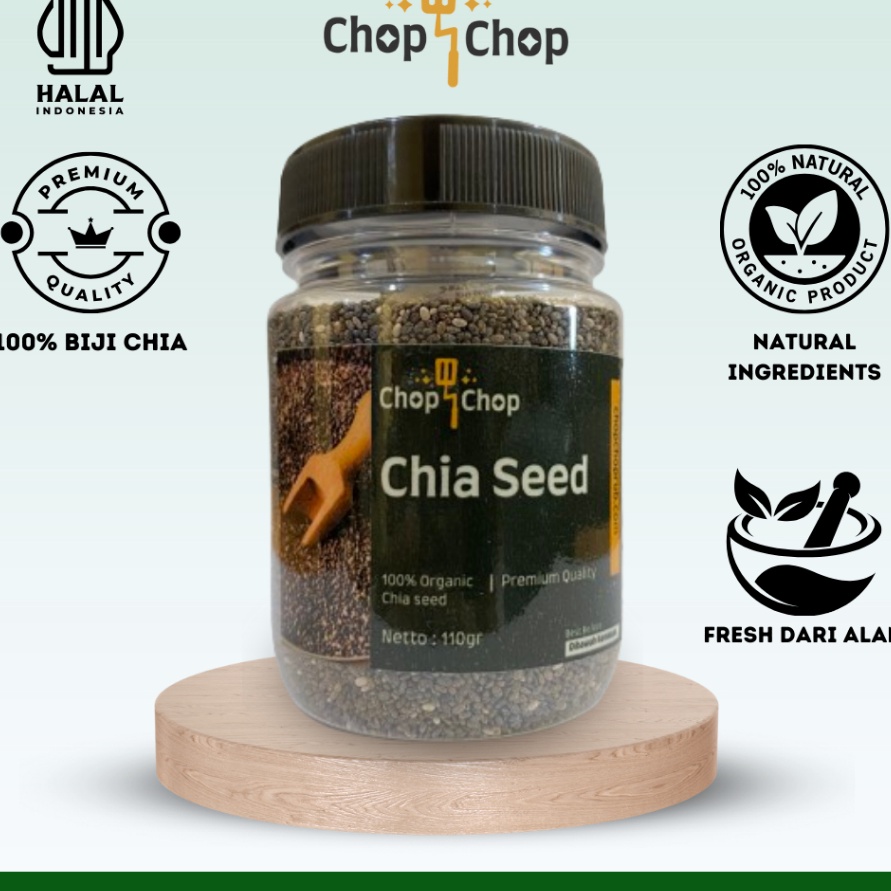 

PRODUCT TERKECE Chopchop Chia Seed Organic Cocok Untuk Diet Dicampur dengan Minuman dan Makanan