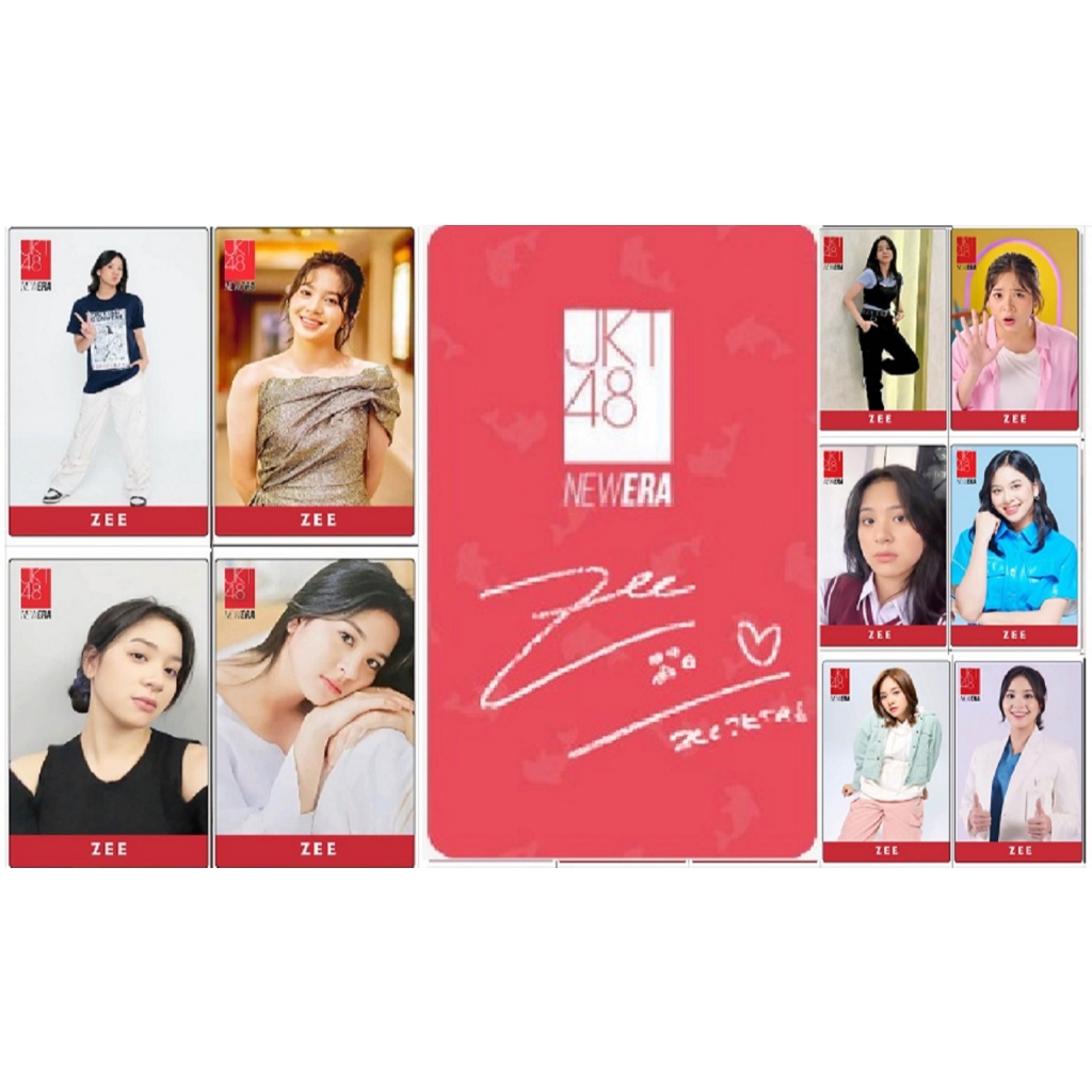 {25PC} full ZEE ANGOTA JKT48 exclusive ADA TANDA TANGAN DI BALIKNYA PILIH 2SISI LAMINASI PHOTOCARD