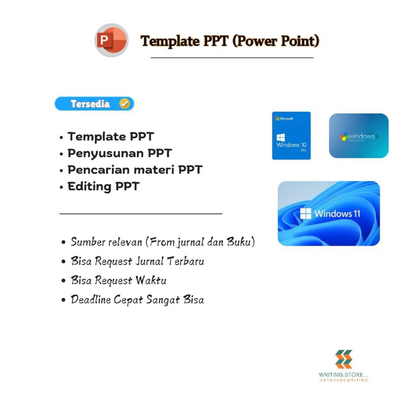 Template PPT (template & penyusunan)