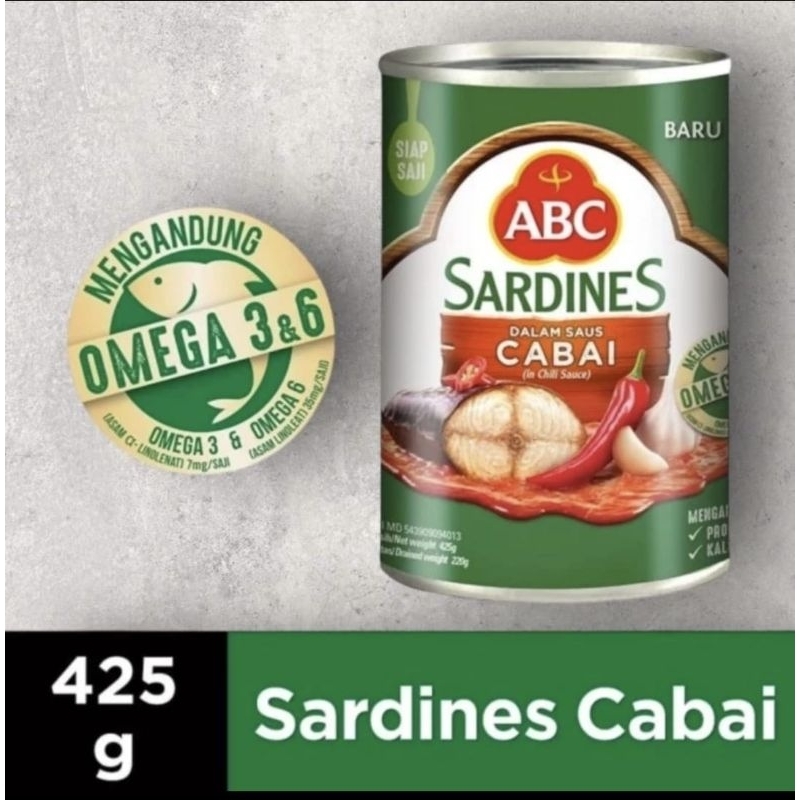 

Sarden ABC saus cabai kaleng