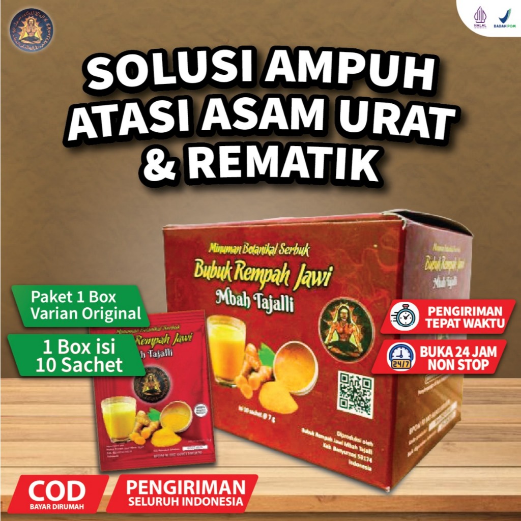 

1 BOX ( 10 Sachet ) Bubuk Rempah Jawi Mbah Tajalli 100% Original