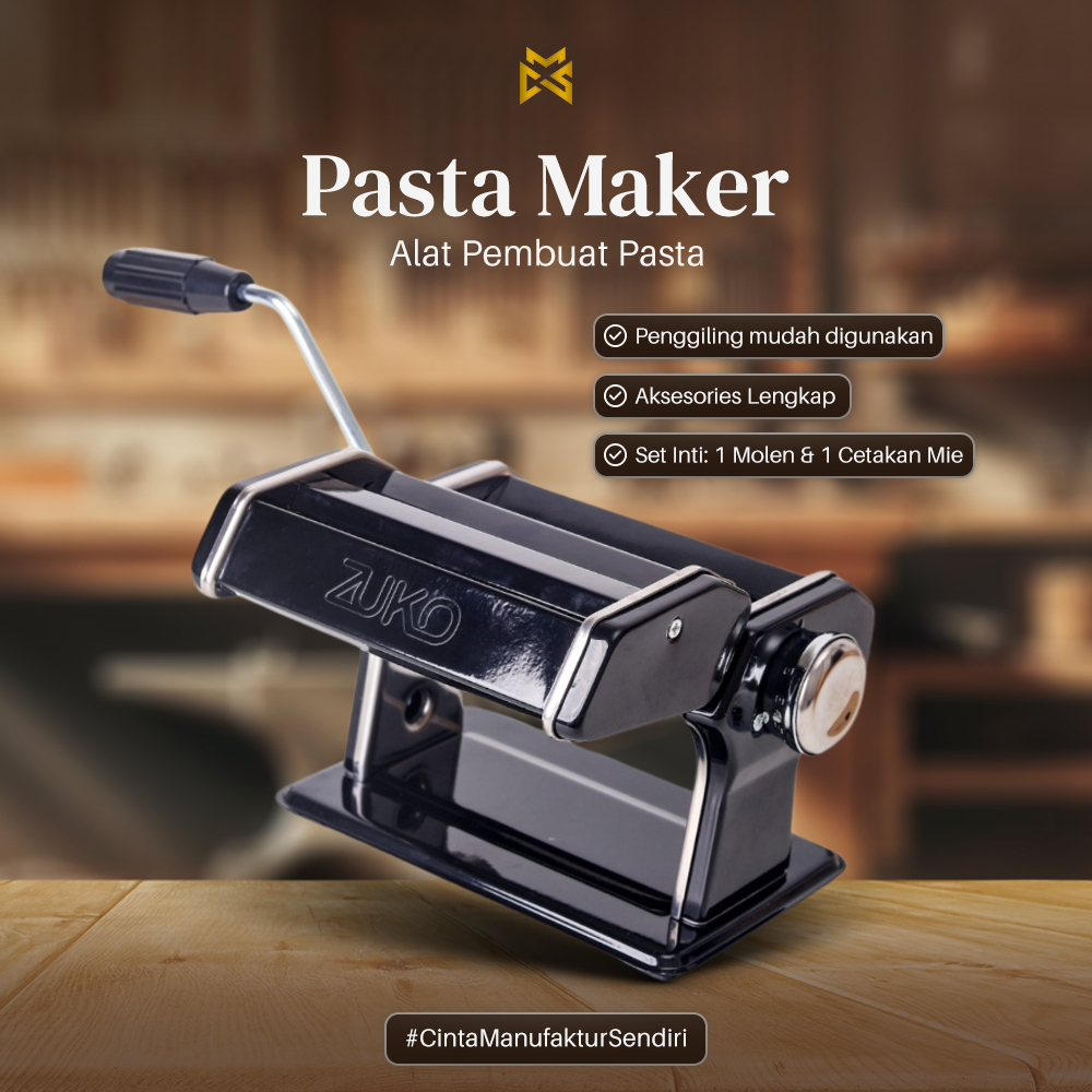 ZUKOSHOP OFFICIAL - Pasta Maker | Alat Gilingan Mie Molen