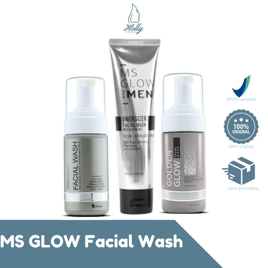 HOLLY - MS GLOW Face Wash/ Golden Glow / Face Wash Men