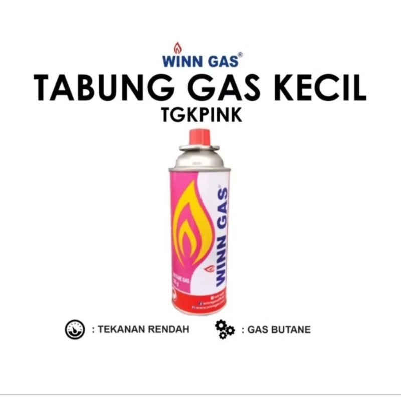 Winn Gas Tabung Gas Kecil Kaleng Butane TGKPINK