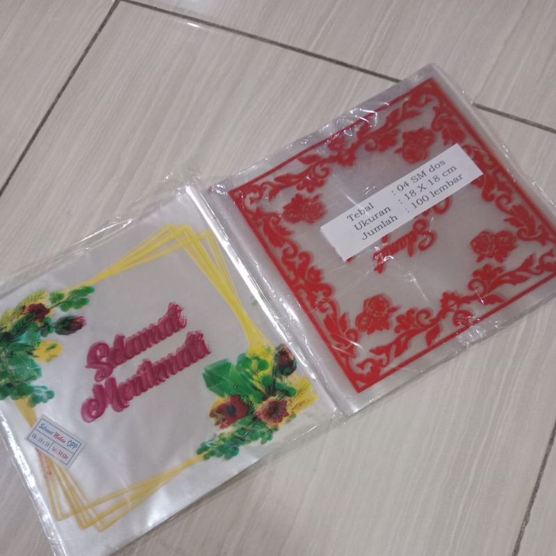 Plastik Sisir / Plastik Selamat menikmati / Plastik Selamat Makan /Plastik Kaca / Plastik Selamat Ma