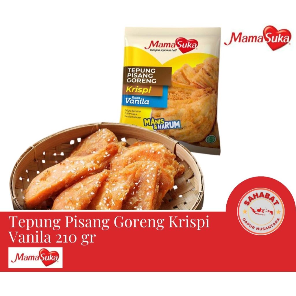 

[5 PCS] Tepung Pisang Goreng Krispi Vanilla 210 gr