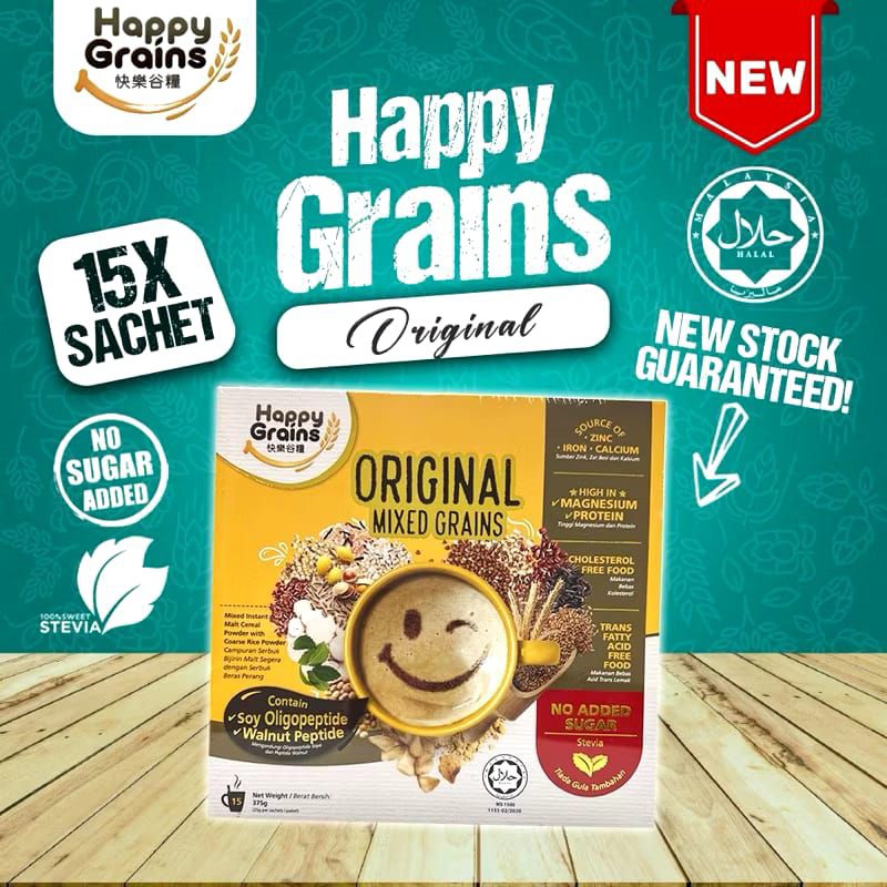 

minuman nutrisi happy grains sachet happygrains susu bubuk instan cereal oat seeds